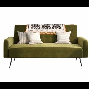 MidCentury retro Handknit table runner/couch cover